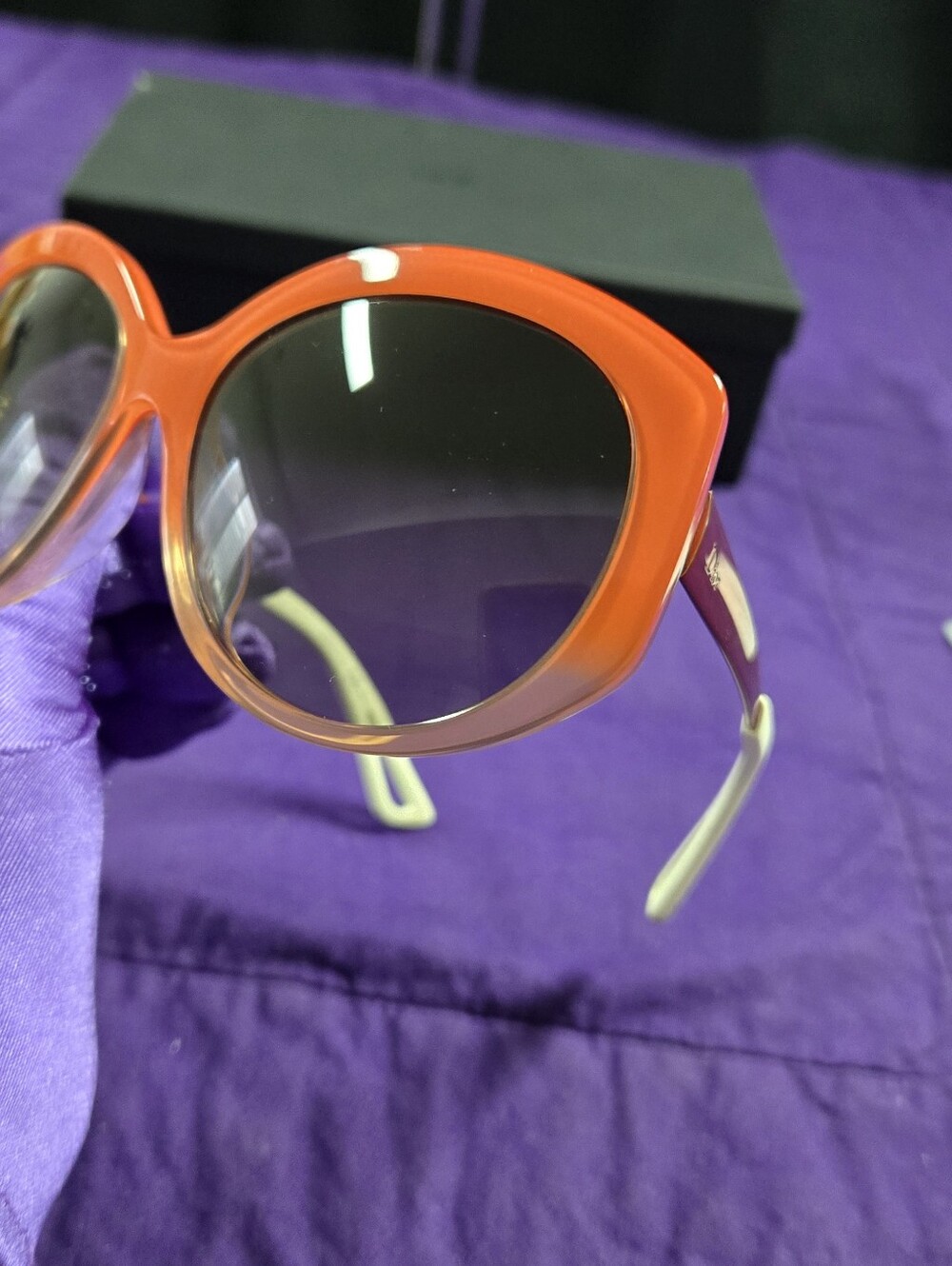 Dior Extase Over-sized Orange Ombre Sunglasses KW5XQ 58-16-140 - Picture 9 of 12